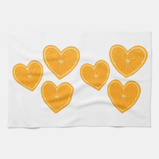 Heart Orange Kitchen Towel – Cute Citrus Decor