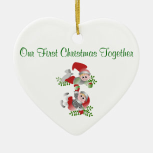 Heart Ornament With Elves