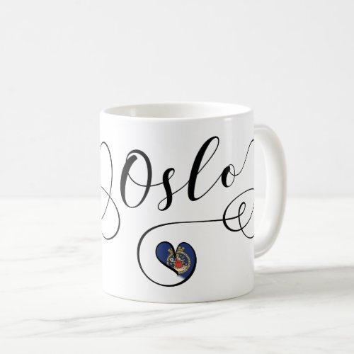 Heart Oslo Mug Norwegian Coffee Mug