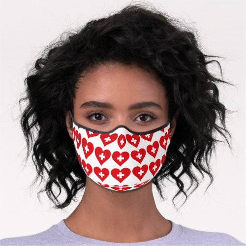 Heart Our Nurses Premium Face Mask
