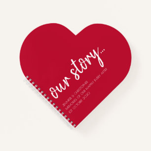 Heart Our Story Memories Couples Keepsake Journal