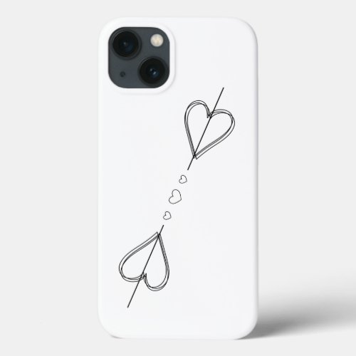 Heart Outline  iPhone 13 Case