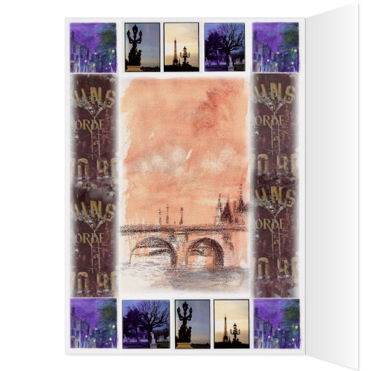 Heart over Twinkling Eiffel Tower Custom (Inside (Left))