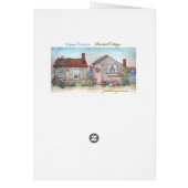 Heart over Twinkling Eiffel Tower Custom Cards (Back)