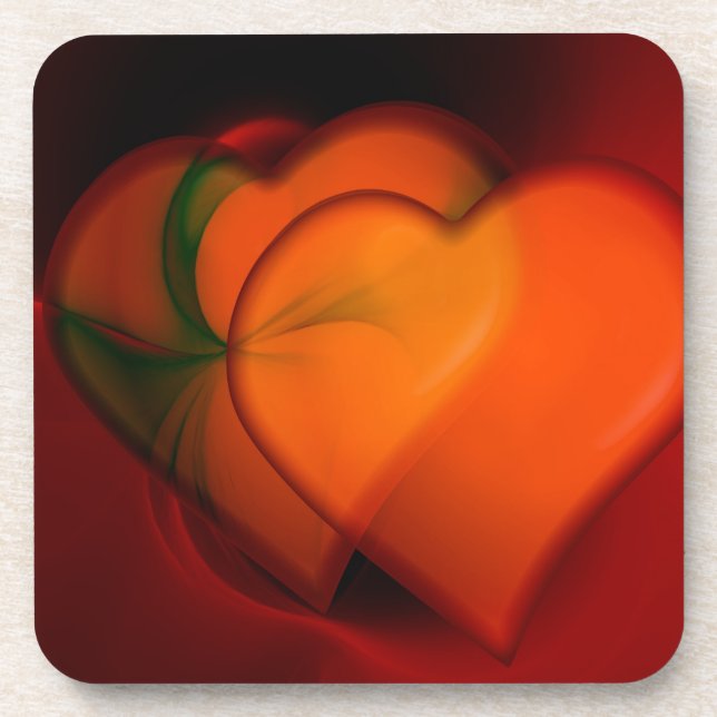 Heart Painting Coaster (Front)