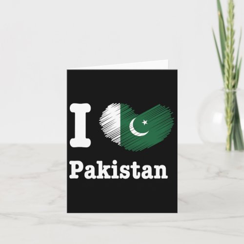 Heart Pakistan Azadi Mubarak Dil Flag Day Proud Ro Card