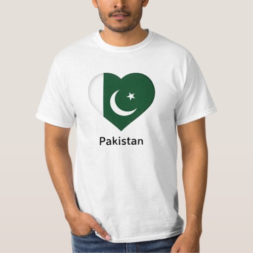 Heart _ Pakistan Flag T_Shirt