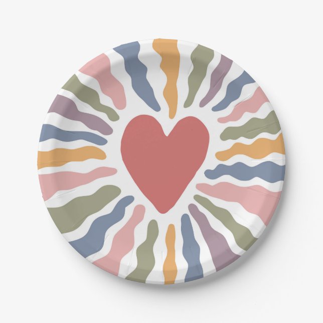 Heart Paper Plates (Front)