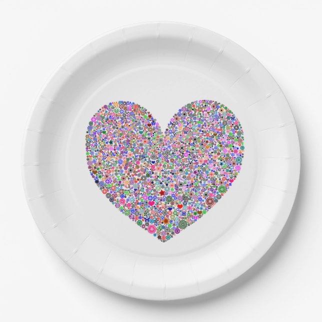 Heart Paper Plates (Front)