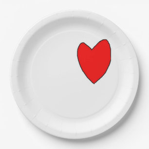 "heART" Paper Plates