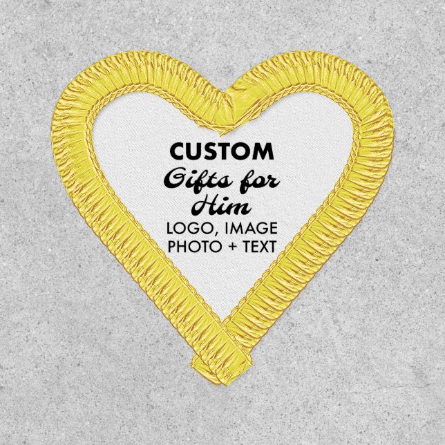 HEART PATCH Custom Gifts for Him (Front)