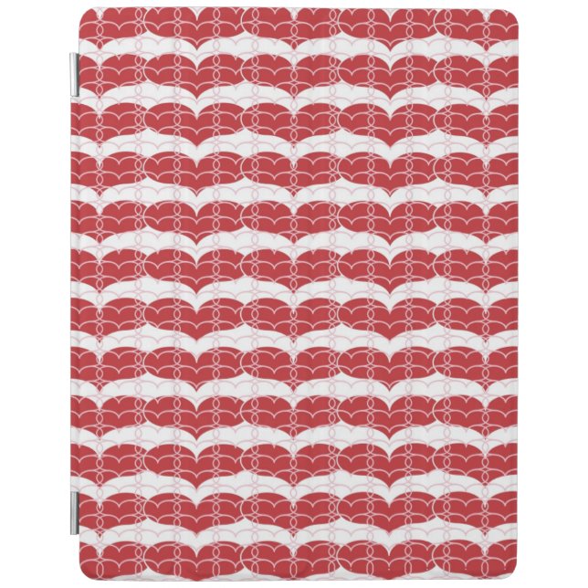 Heart pattern 2 iPad smart cover (Front)