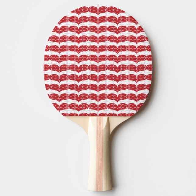 Heart pattern 2 Ping-Pong paddle (Front)