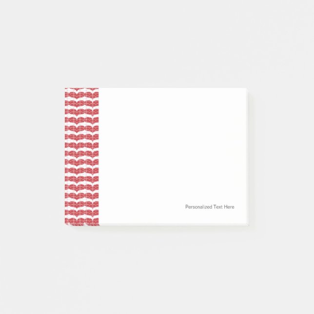 Heart pattern 2 post-it notes (Front)