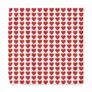 Heart Pattern All-Over-Print Bandana