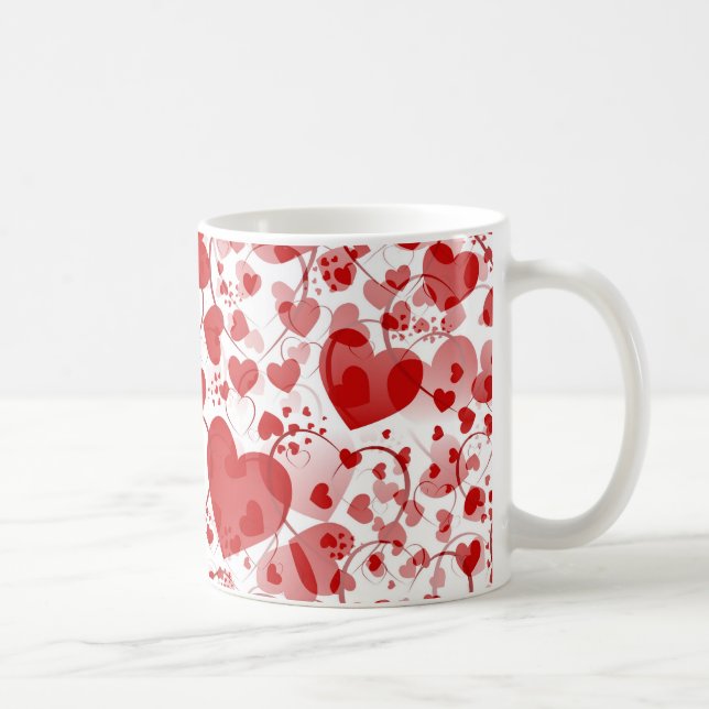 HEART pattern ART 7 Coffee Mug (Right)