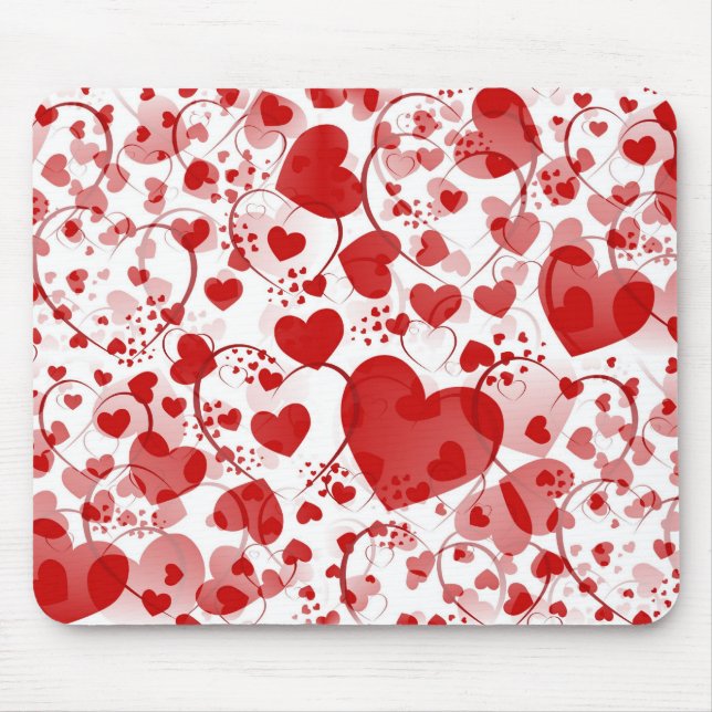 HEART pattern ART 7 Mouse Pad (Front)