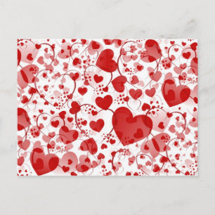 HEART pattern ART 7 Postcard