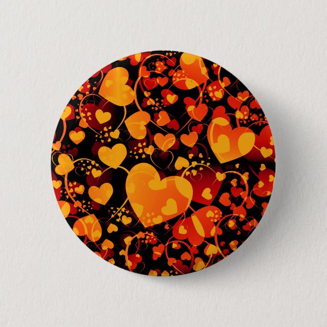 HEART pattern ART 8 Button (Front)