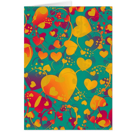 HEART pattern ART 9 Cards (Front)