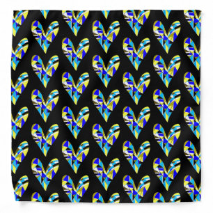 heart pattern bandana