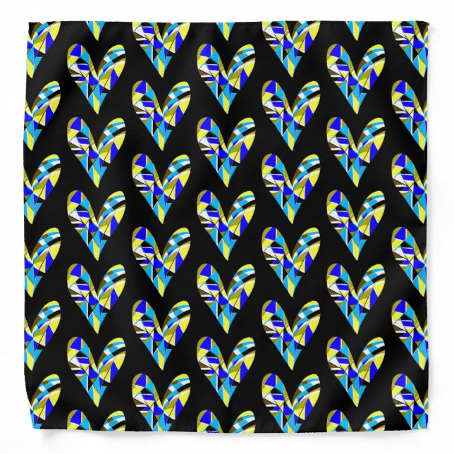 heart pattern bandana (Front)