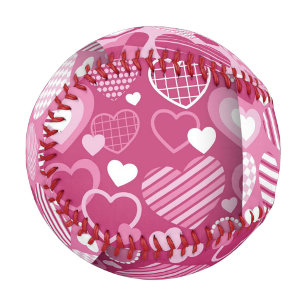 Heart Pattern Baseball