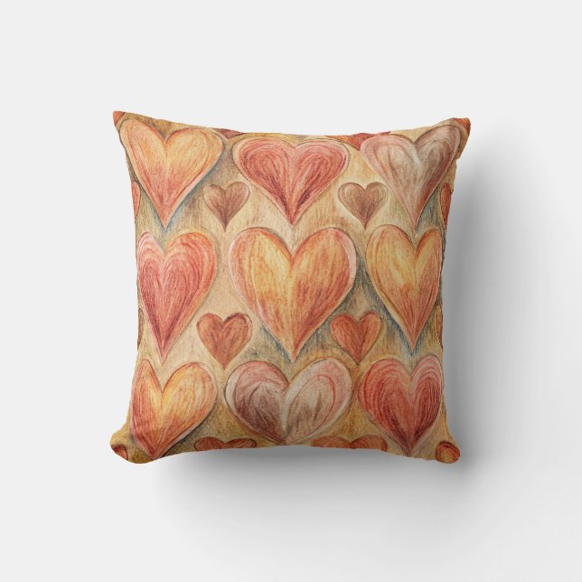 Heart pattern cushion (Front)