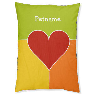 Heart Pattern custom dog beds