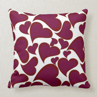 Heart Pattern Design on Throw Pillow