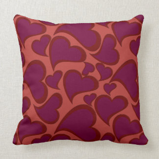 Heart Pattern Design on Throw Pillow