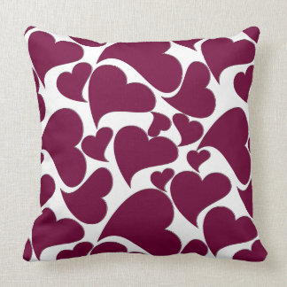 Heart Pattern Design on Throw Pillow
