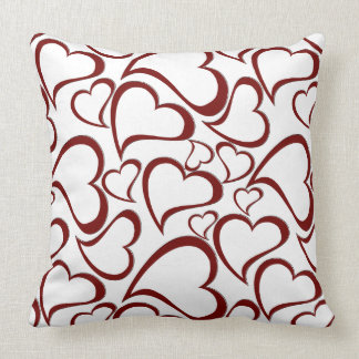 Heart Pattern Design on Throw Pillow