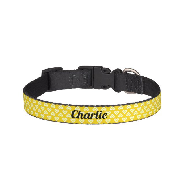 Heart pattern dog collar (Front)