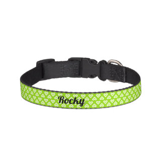Heart pattern dog collar