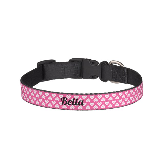Heart pattern dog collar (Front)