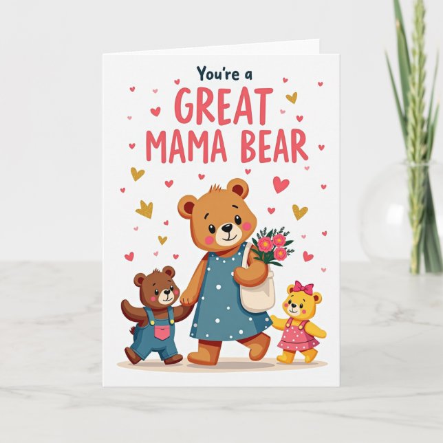 Heart Pattern Family Card (Front)