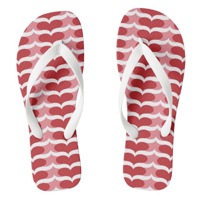 Heart pattern flip flops (Footbed)