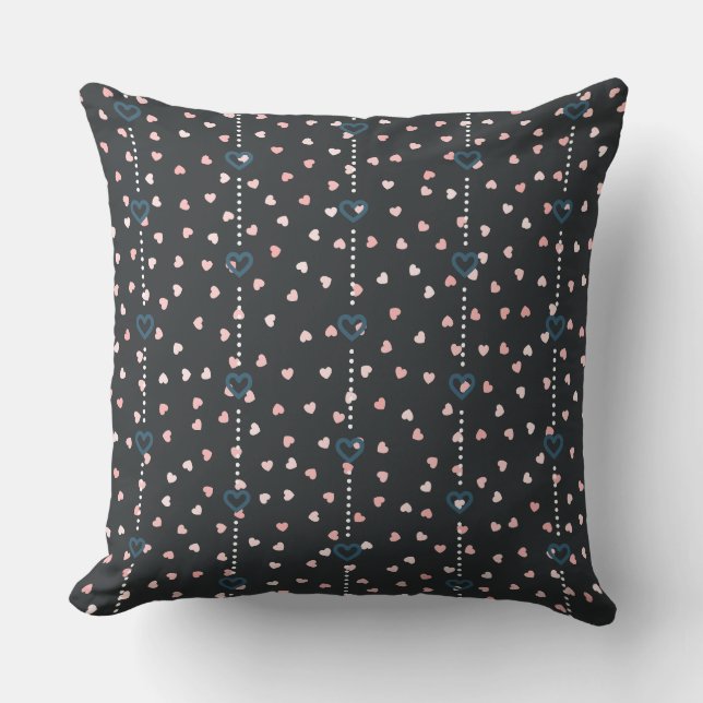 Heart Pattern Graphic Mothers Day Gift  Throw Pillow (Front)