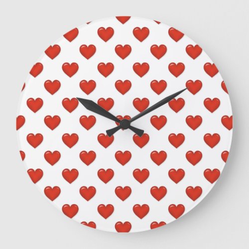 Heart  Pattern Large Clock