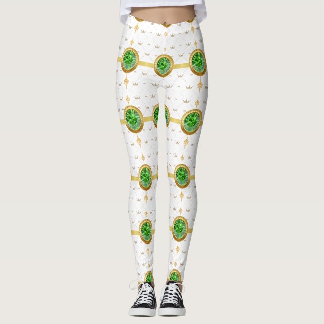 HEART  PATTERN LEGGINGS (Front)
