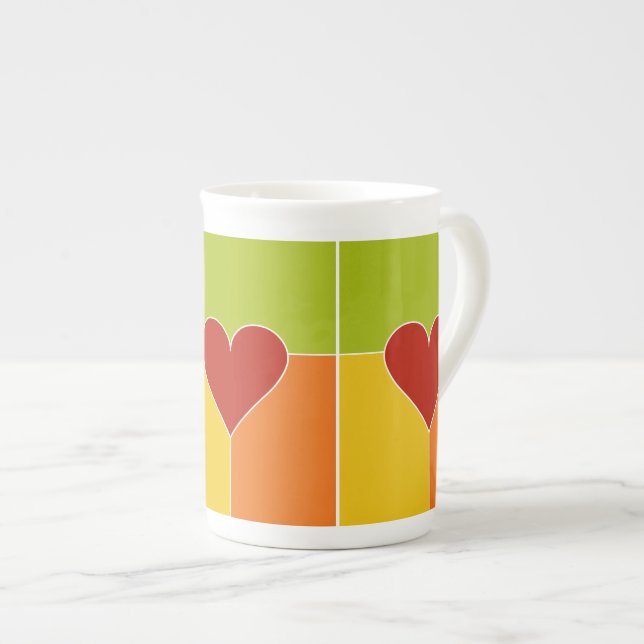 Heart Pattern mugs (Front Right)