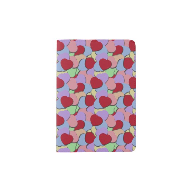 Heart pattern passport holder (Front)