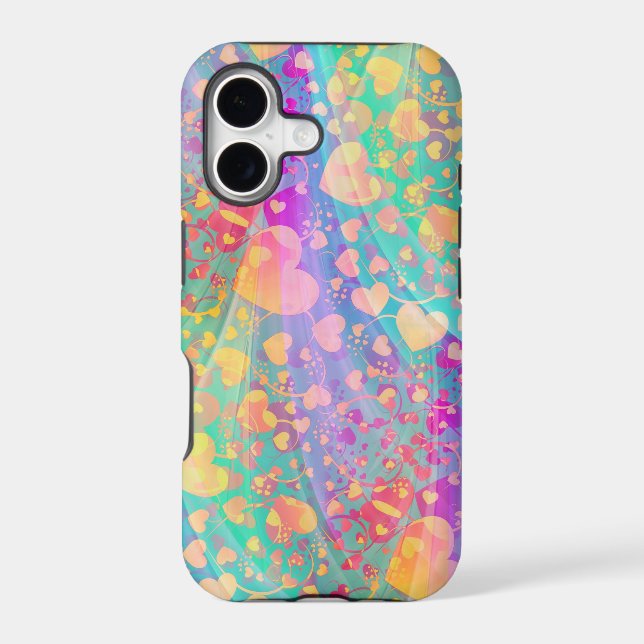 HEART pattern - pastel Case-Mate iPhone Case (Back)