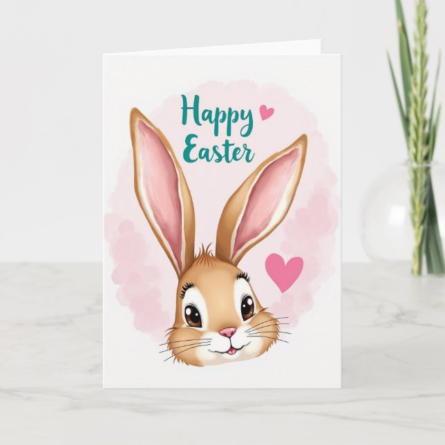 Heart Pattern Spring Card (Front)