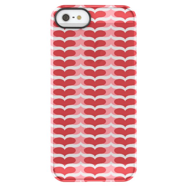 Heart pattern uncommon iPhone case (Back)