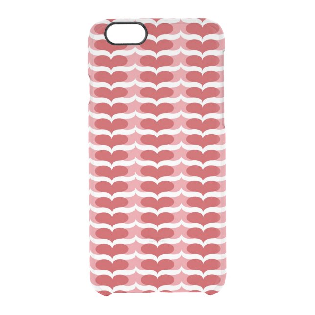 Heart pattern uncommon iPhone case (Back)