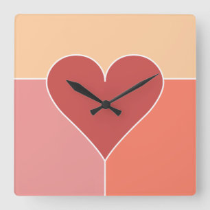 Heart Pattern wall clocks