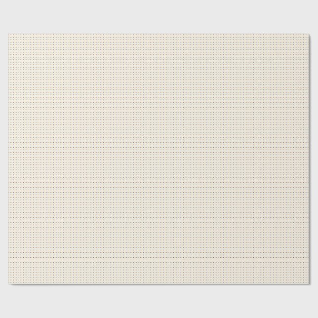 Heart Pattern with Orange & Brown Hearts Wrapping Paper (Flat)