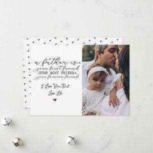 Heart‑Patterned Customizable Father’s Day Card